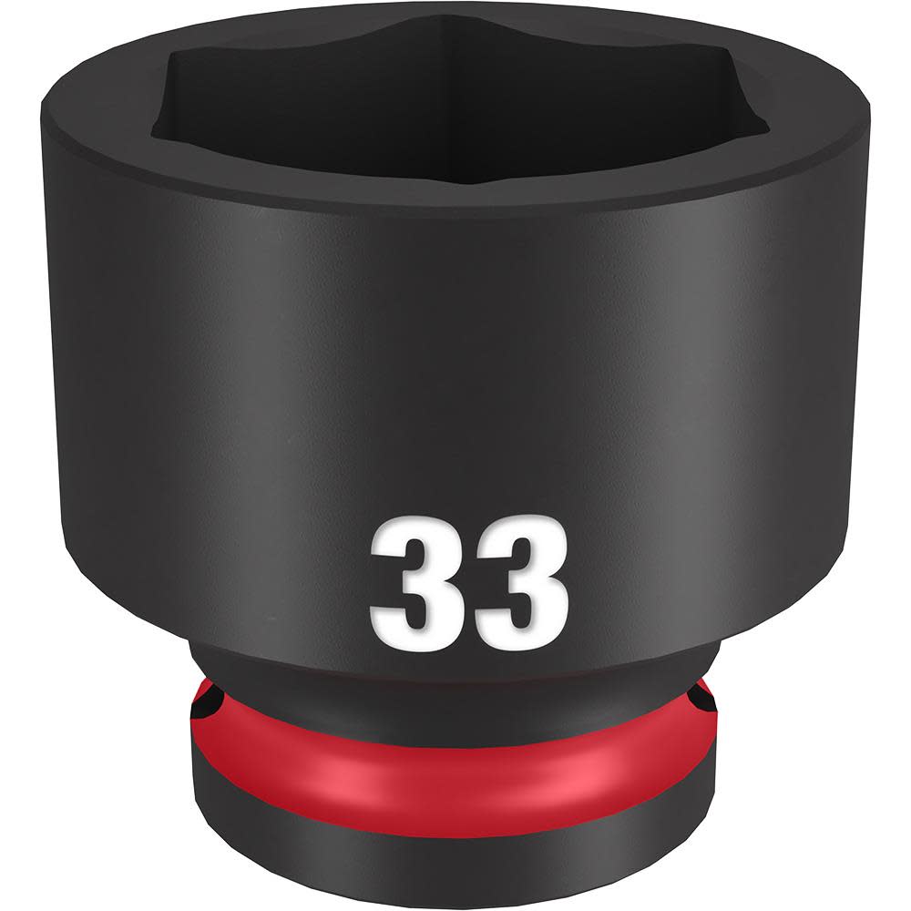 Milwaukee Impact Socket 1/2" Drive 33mm Standard 6 Point