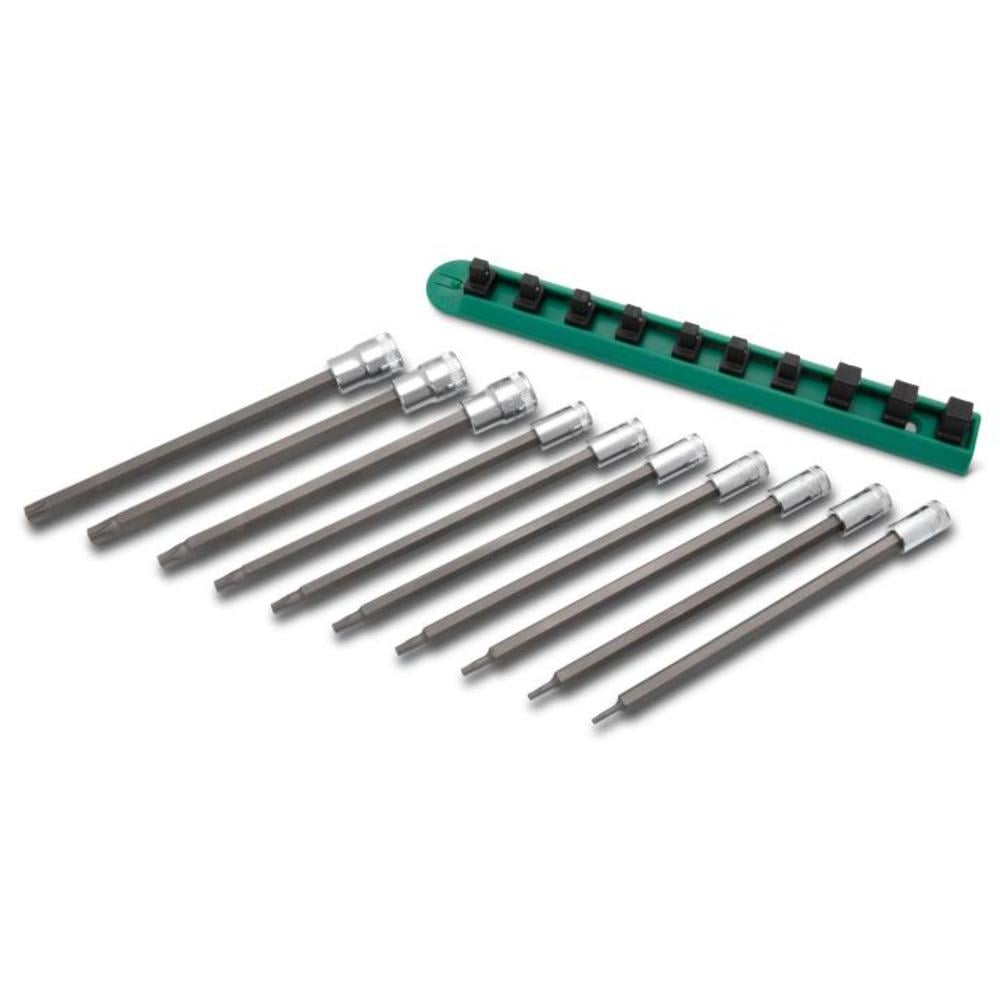 GEARWRENCH 10 Pc. 1/4in & 3/8in Drive Long Torx 80588 - Acme