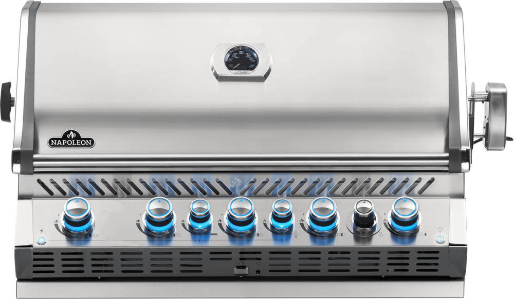 

Napoleon Built-in Prestige PRO 665 Natural Gas Grill Head with Infrared Rear Burner Stainless Steel