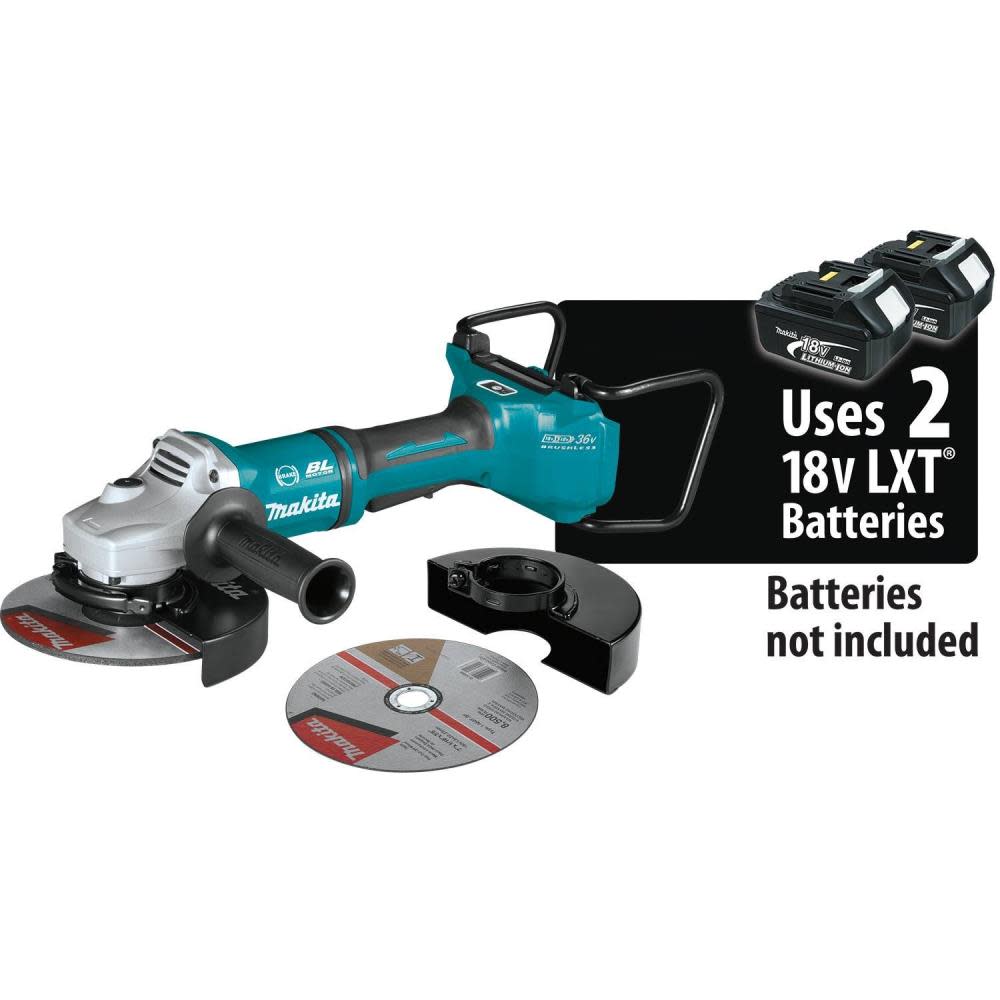 

Makita 18V X2 LXT 36V 7" Cut-Off/Angle Grinder with Electric Brake & AWS Bare Tool