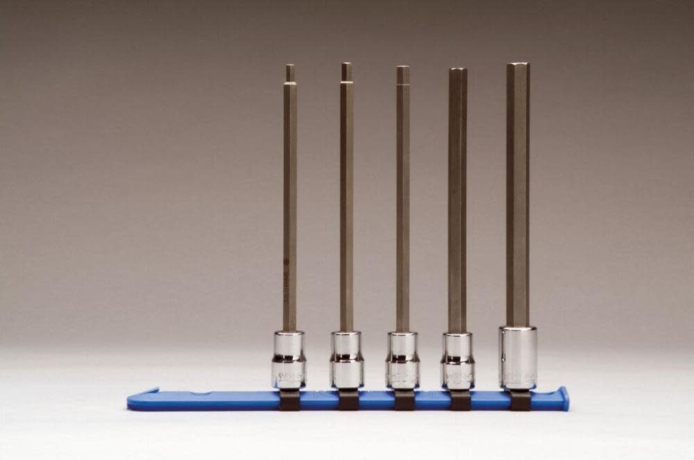

Wright Tool 3/8 In. Dr. 5 pc. Metric Hex Bit Socket Set - Long Length