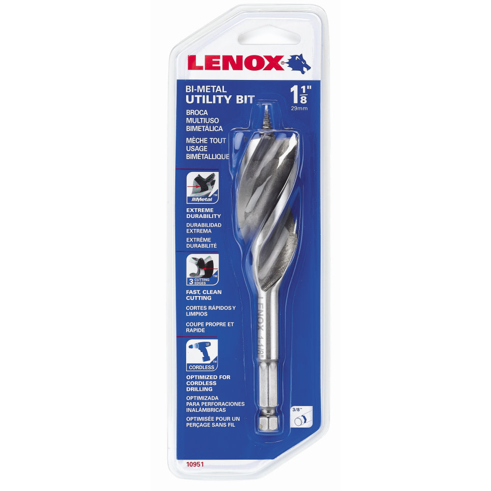 

Lenox 1-1/8 In. Bi-Metal Utility Bit