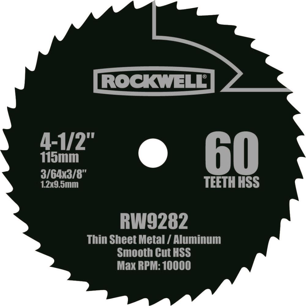 Rockwell 4-1/2in Compact Circular Saw Blade - RW9282