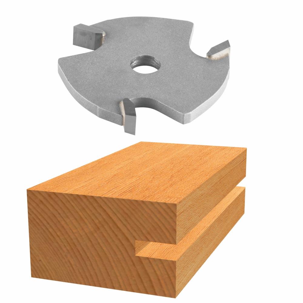 

Bosch 1/4 In. Carbide Tipped 3-Wing Slotting Cutter Bit