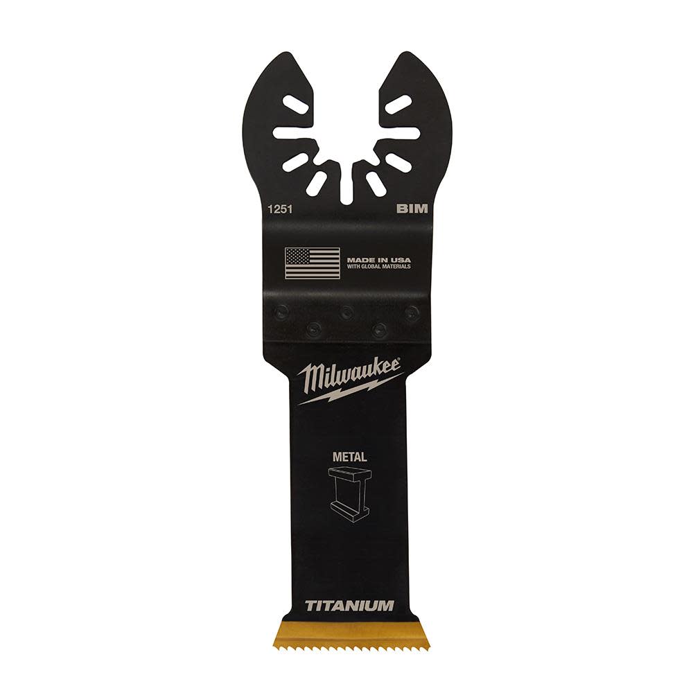 

Milwaukee OPEN-LOK 1-1/8" TITANIUM ENHANCED BI-METAL METAL BLADES 10PK