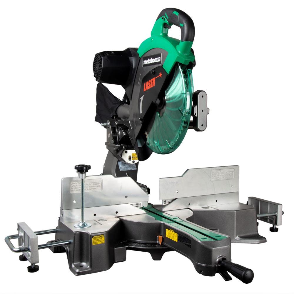 Hitachi 12in 15Amp Dual Bevel Sliding Compound Miter Saw With Laser