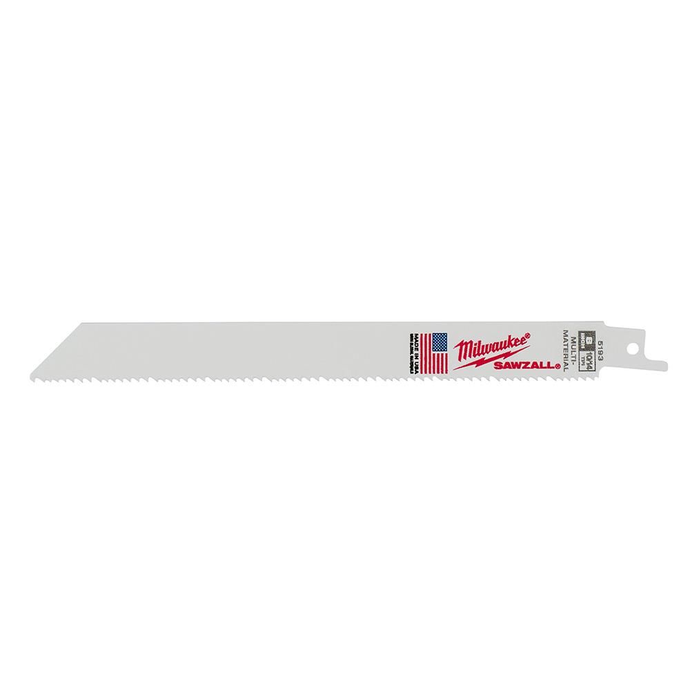 Milwaukee 8 in. 10/14 TPI SAWZALL Blades 5PK