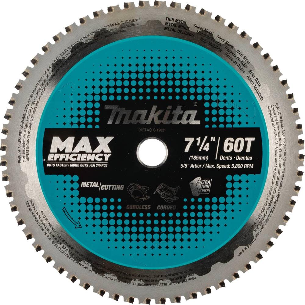 

Makita 7 1/4" 60T Saw Blade Metal/Stainless Steel
