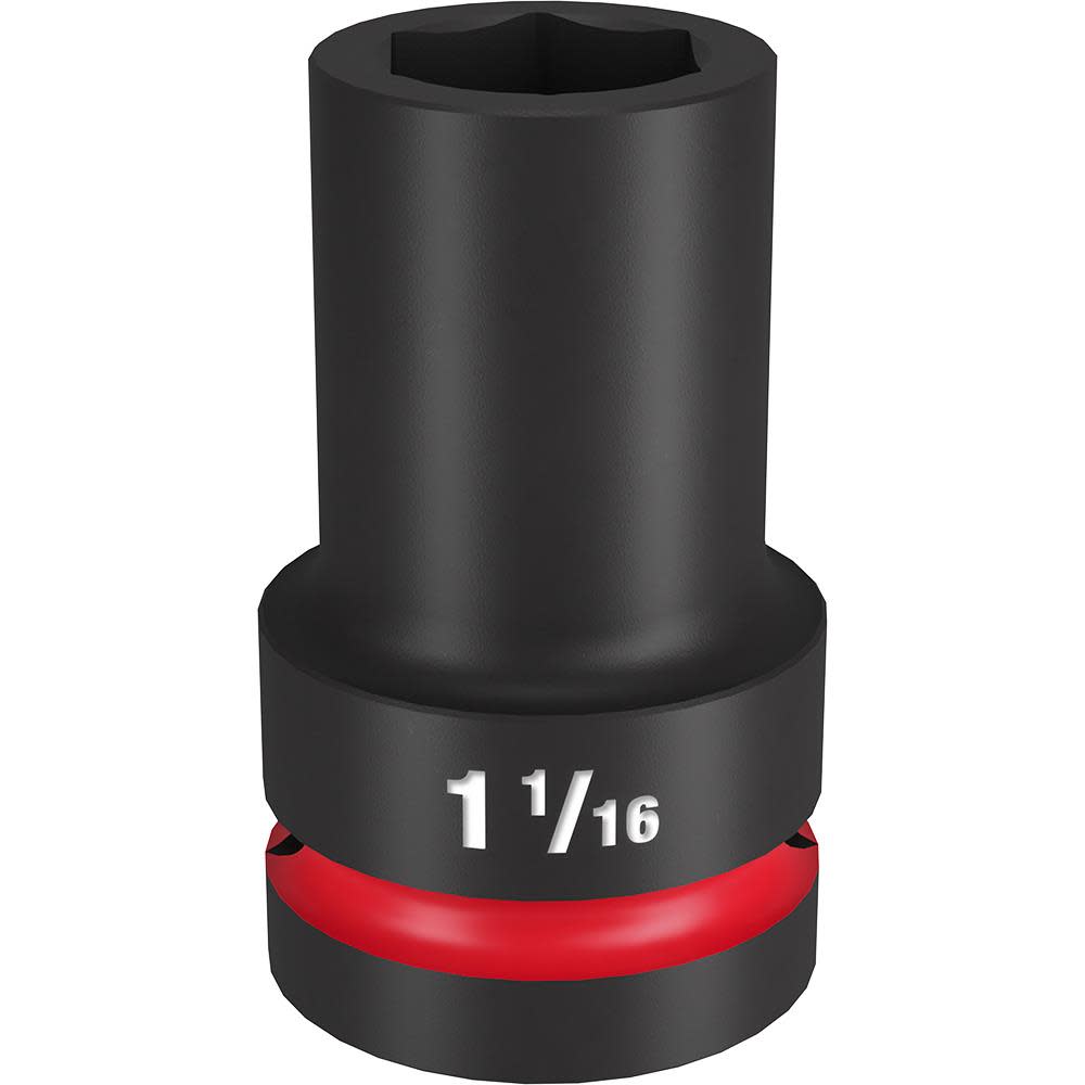 

Milwaukee Impact Socket 1" Drive 1 1/16" Deep 6 Point