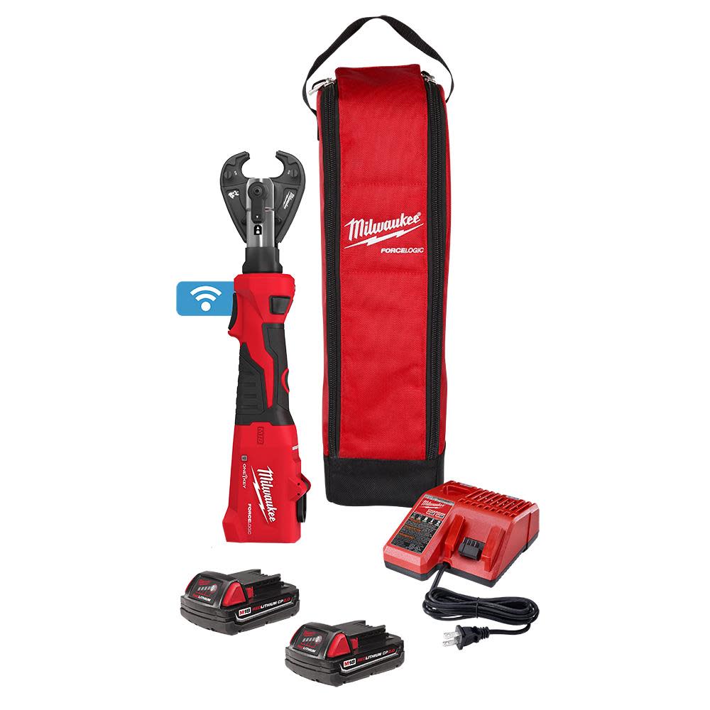 Milwaukee M18 FORCE LOGIC 6T Linear Utility Crimper Kit with