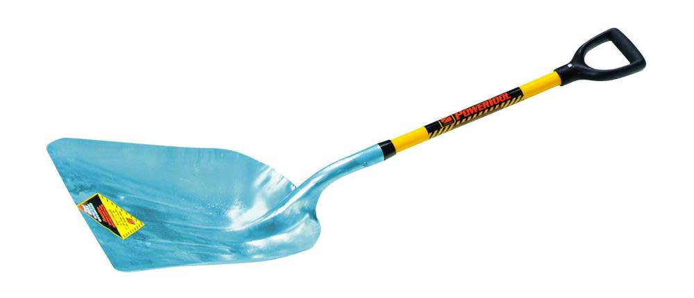 

Structron Grain Scoop #12 Aluminum Head Yellow Fiberglass Handle Poly D-Grip