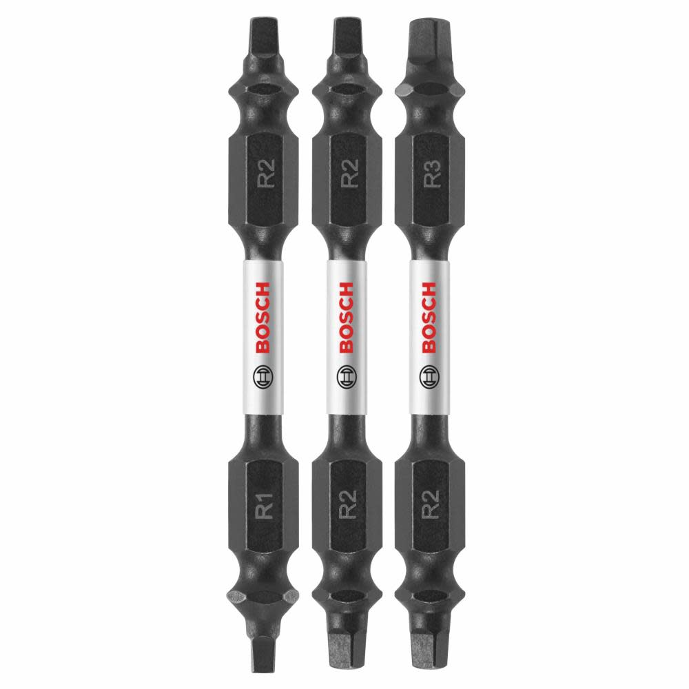 

Bosch 3 pc Impact Tough 2.5 In Square Double-Ended Bit Set
