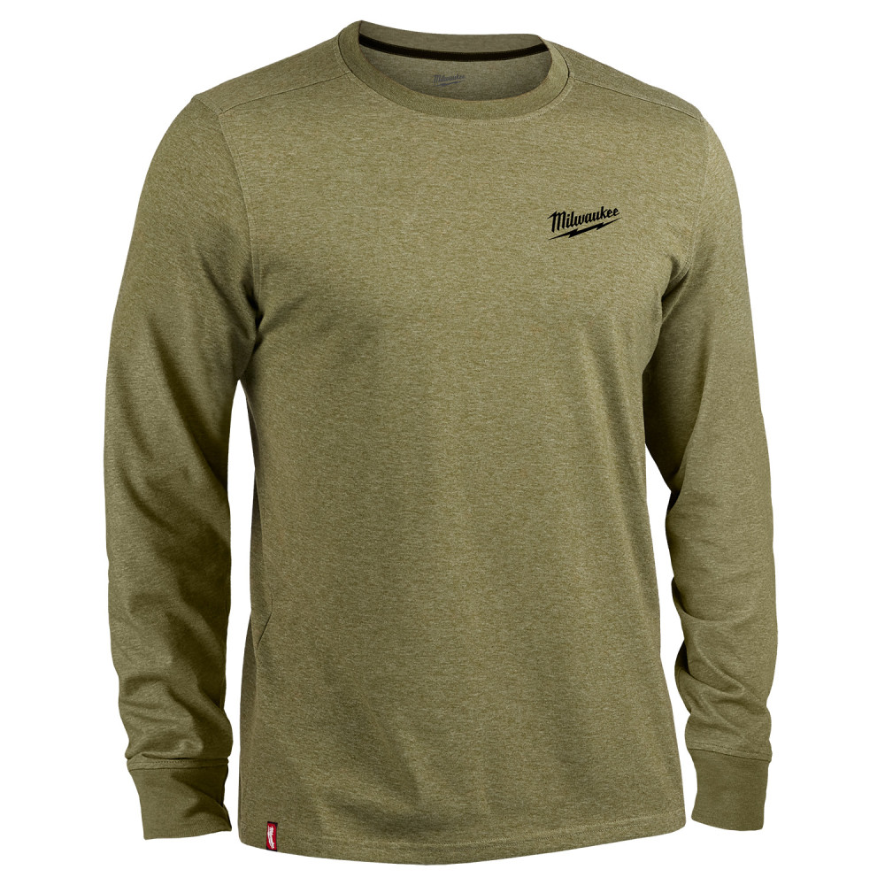 Milwaukee Hybrid Work Tee Long Sleeve Green 3X