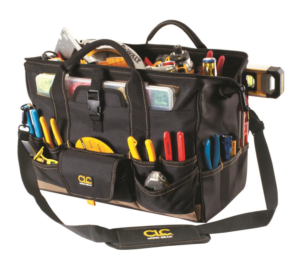 

CLC 37 Pocket - 18" Tote Bag with Top Plastic Tray