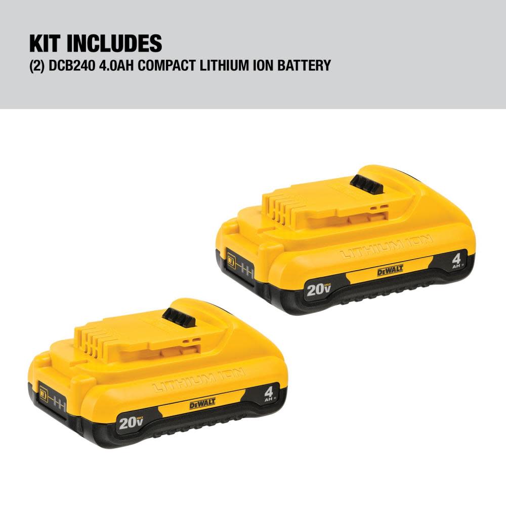 Bateria Compacta Dewalt Dcb240 Ion Litio 20v 4ah Bateria Compacta Dewalt Dcb240 Ion Litio 20v 4ah