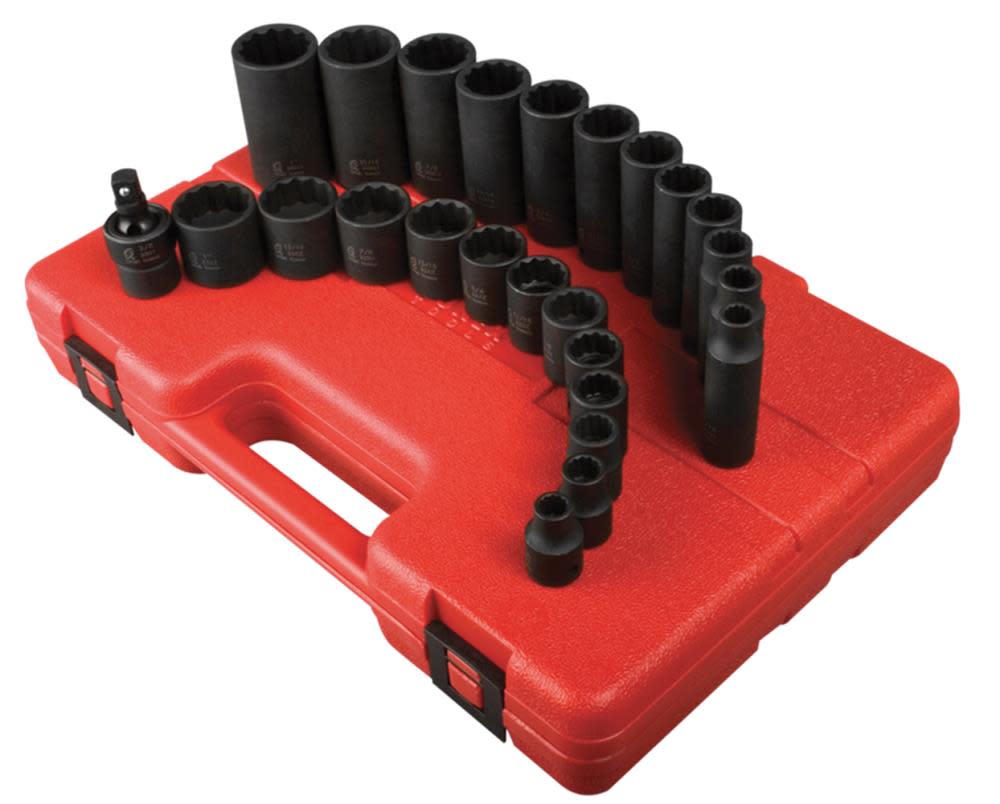 

Sunex 25 pc. 3/8 In. Drive SAE Master Impact Socket Set