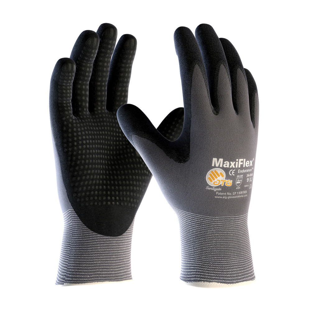 

Protective Industrial Products MaxiFlex Endurance Seamless Knit Nylon Glove with Nitrile Coated MicroFoam Grip on Palm & Fingers Micro Dot Palm Small