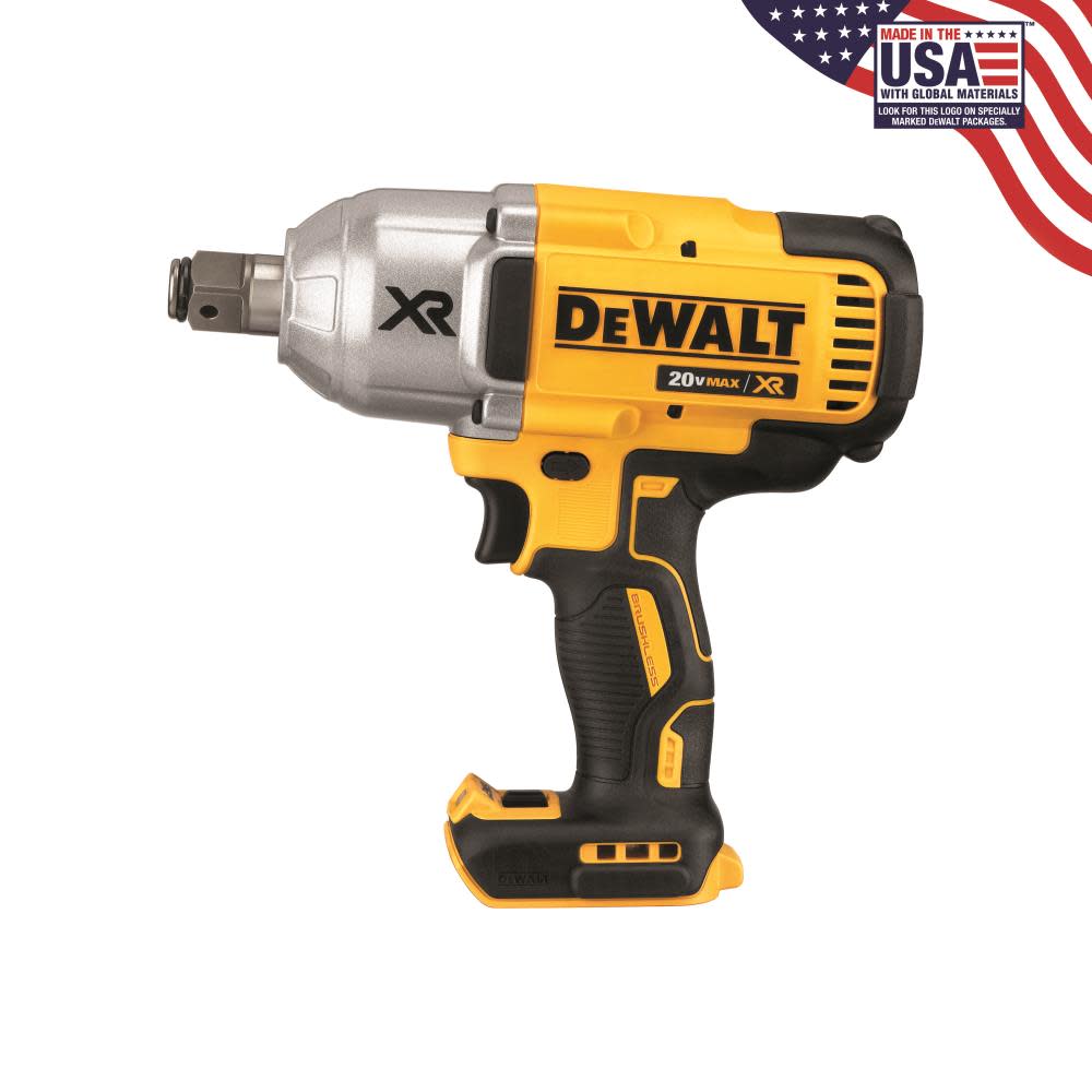 

DEWALT 20V MAX XR 3/4" Impact Wrench with Hog Ring Retention Pin Anvil Bare Tool