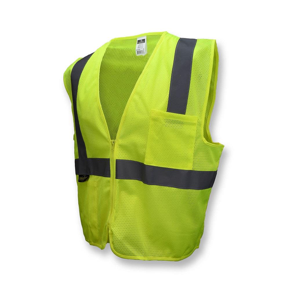 

Radians Safety Vest Mesh Economy Type R Class 2 with Zipper Hi Viz Green XL