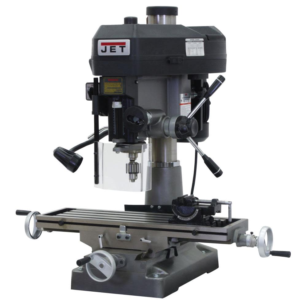 

JET JMD-18 Metal Working Mill/Drill with R-8 Taper 2HP 115/230V 1PH