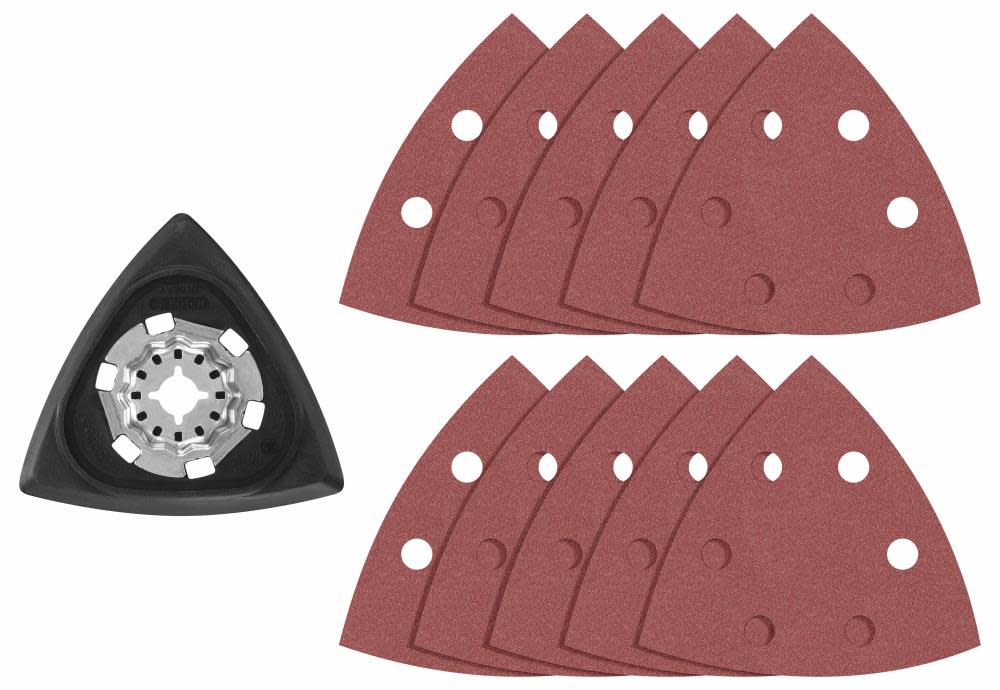 

Bosch 11 pc. Starlock Oscillating Multi-Tool Delta Sanding Pad Kit