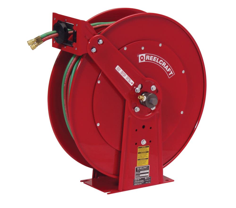 

Reelcraft Twin Welding T Grade Hose Reel with Hose Steel 1/4" x 100'