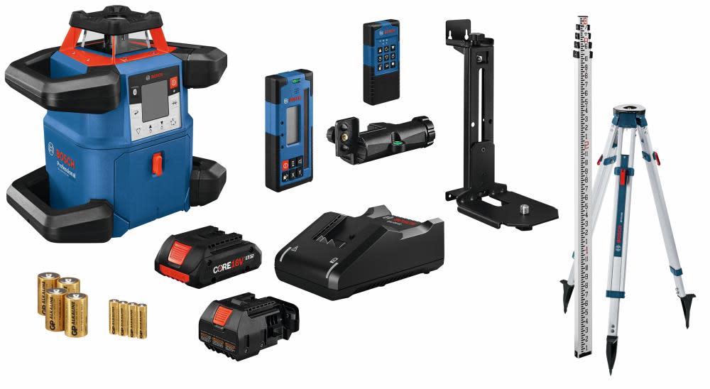 

18V REVOLVE4000 Connected Self-Leveling Horizontal/Vertical Rotary Laser Kit with (1) CORE18V 4.0 Compact Battery