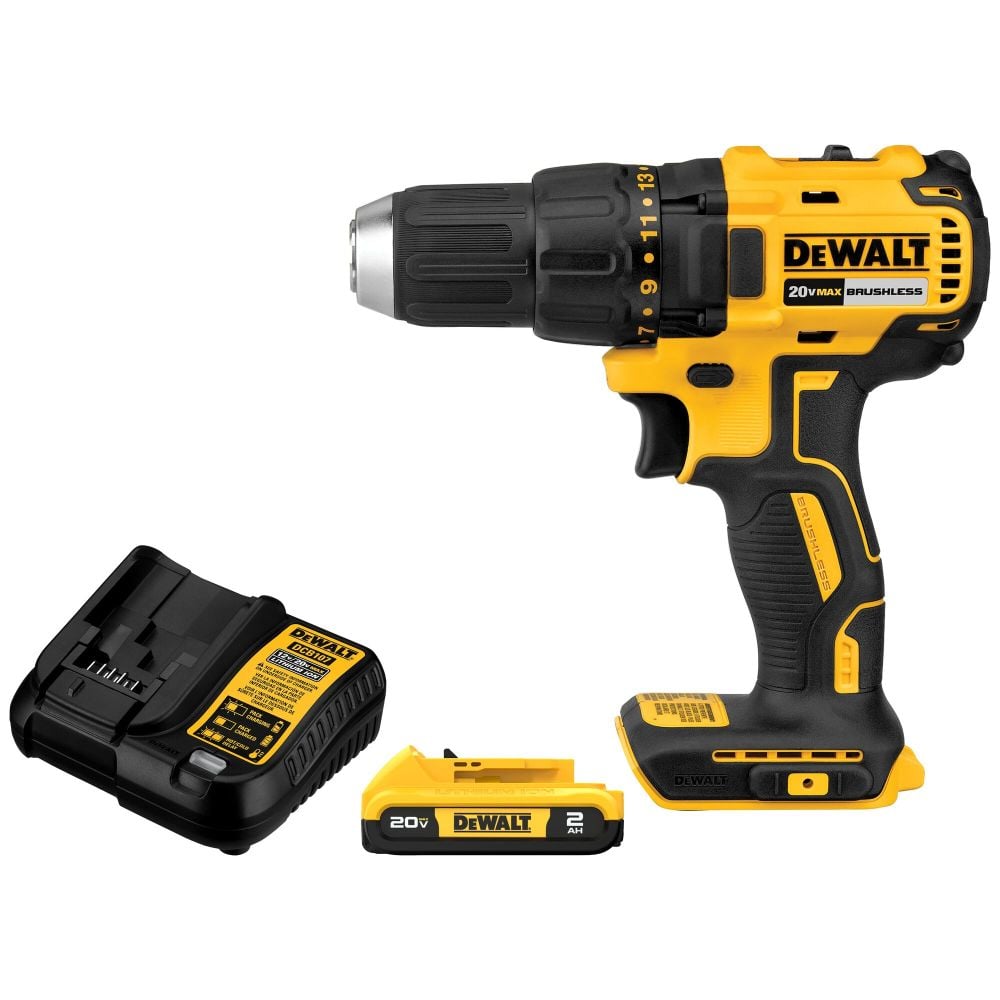 DEWALT DEWALT 20V MAX Compact Brushless Drill/Driver Kit DCD777D1
