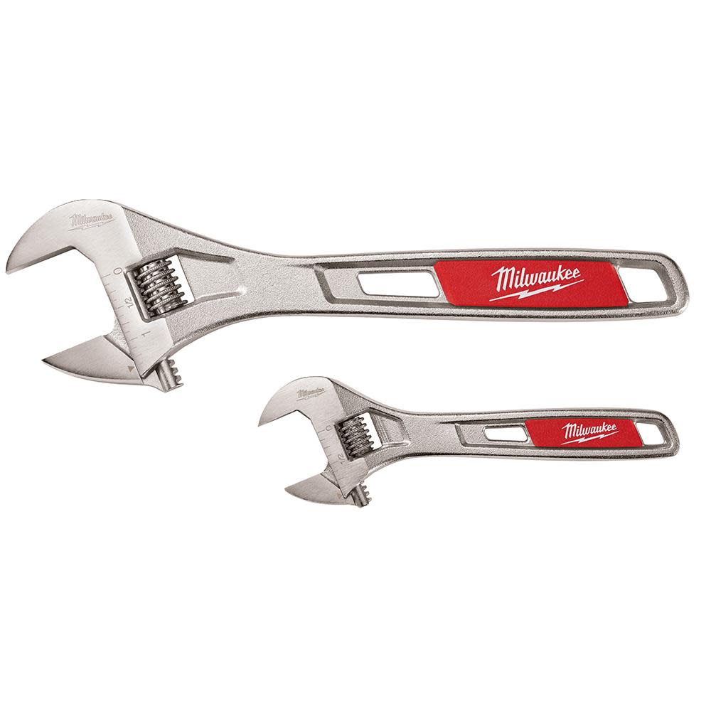 6 in. and 10 in. Adjustable Wrench (2-Pack) 6 in. and 10 in. Adjustable Wrench (2-Pack)