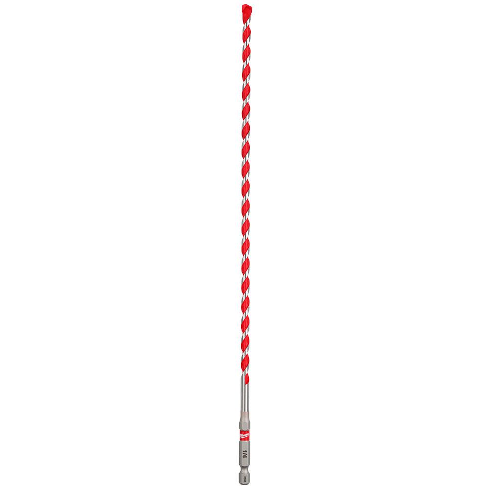 Milwaukee SHOCKWAVE Carbide Hammer Drill Bit 1/4inchx10inchx12inch