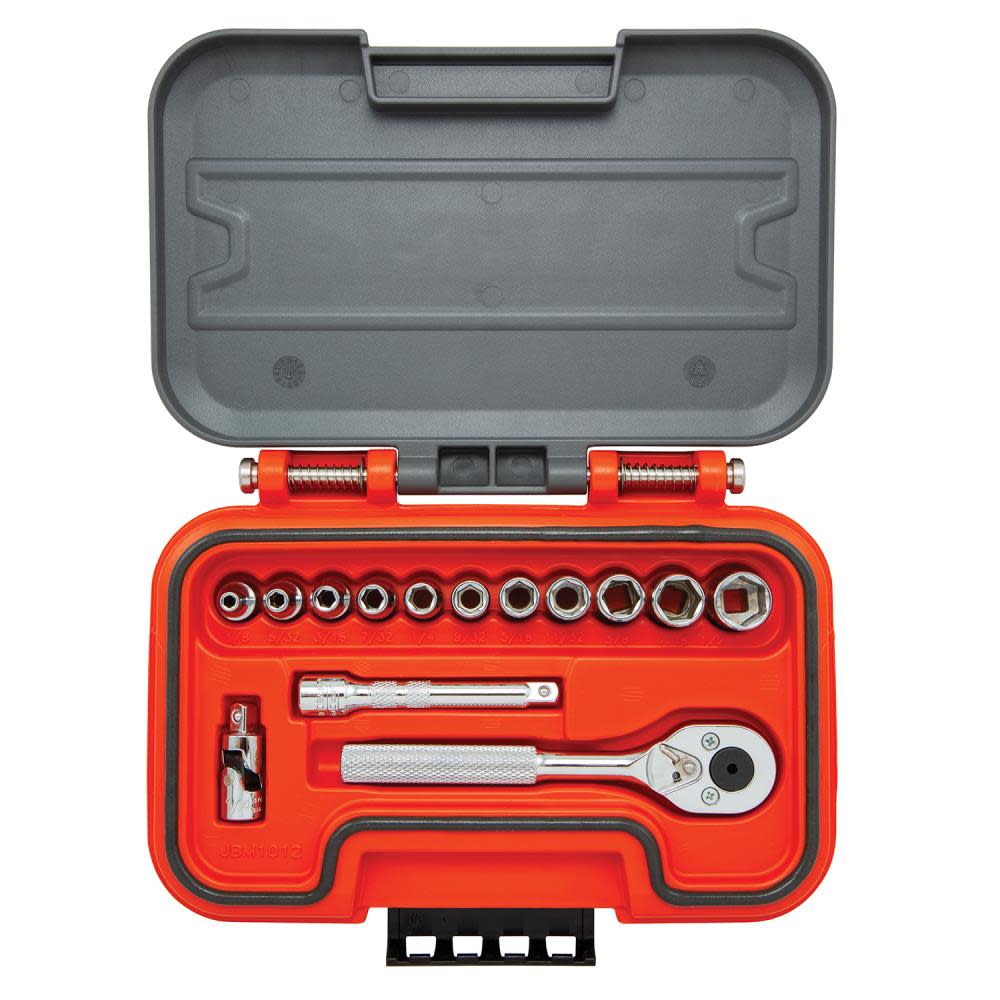 Proto Socket Set 1/4 DR 14pc SAE 6pt