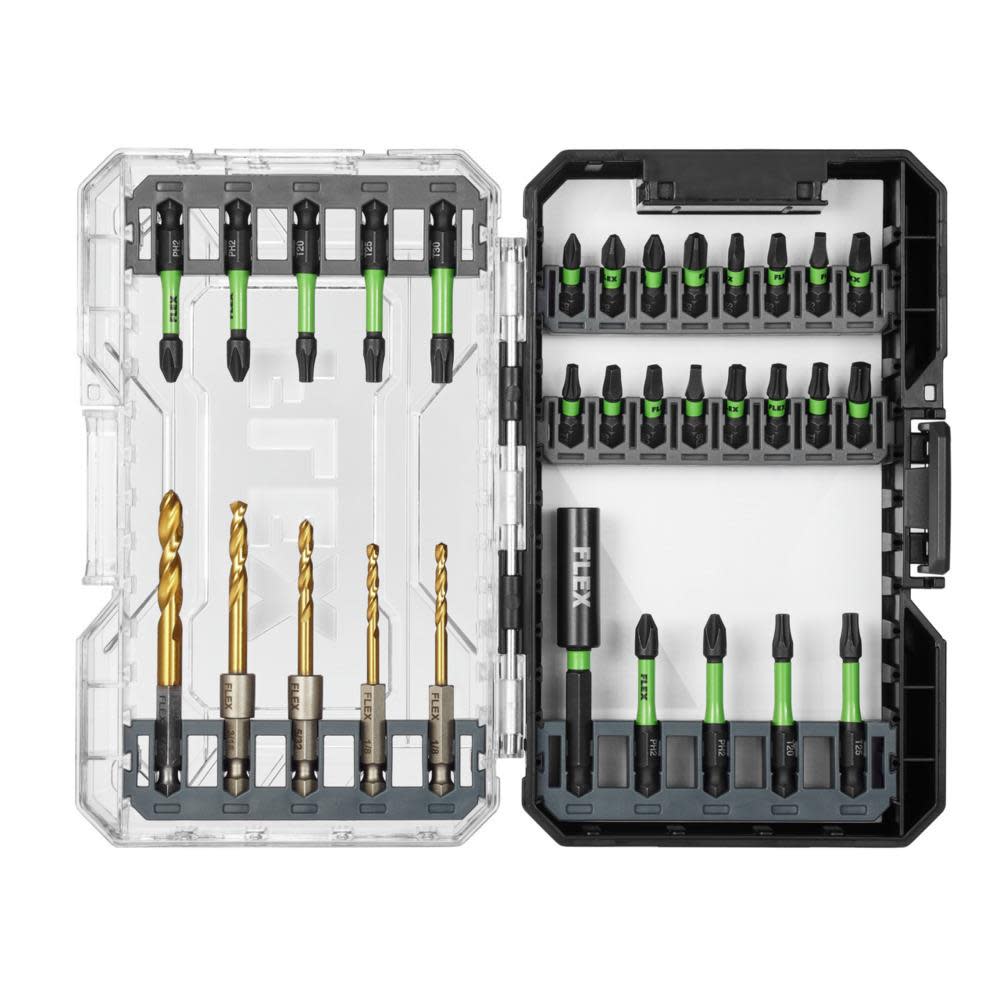 

FLEX 31 Pc. Impact Drill and Drive Bit Set