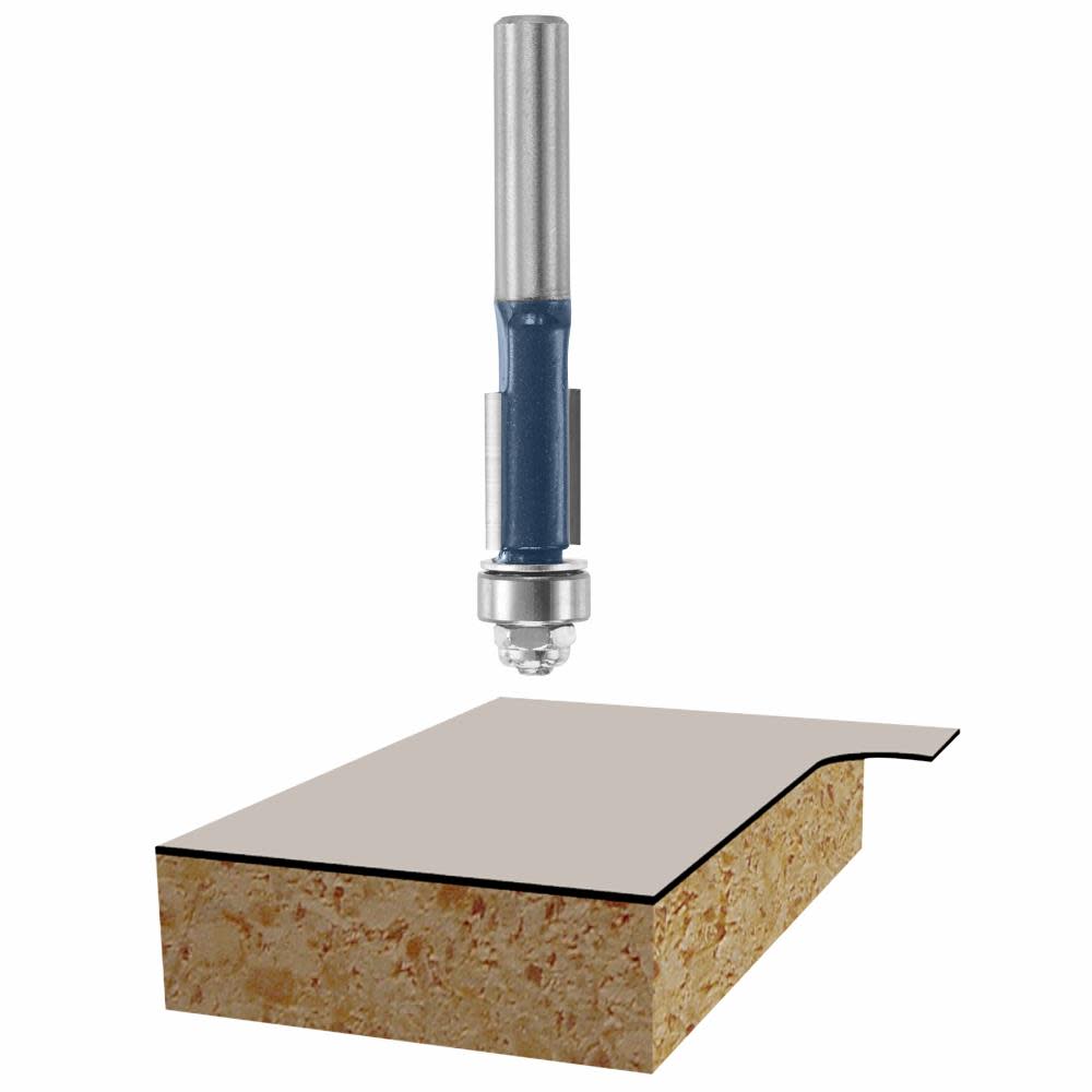 

Bosch 3/8 In. x 1 In. Carbide Tipped 2-Flute Flush Trim Bit