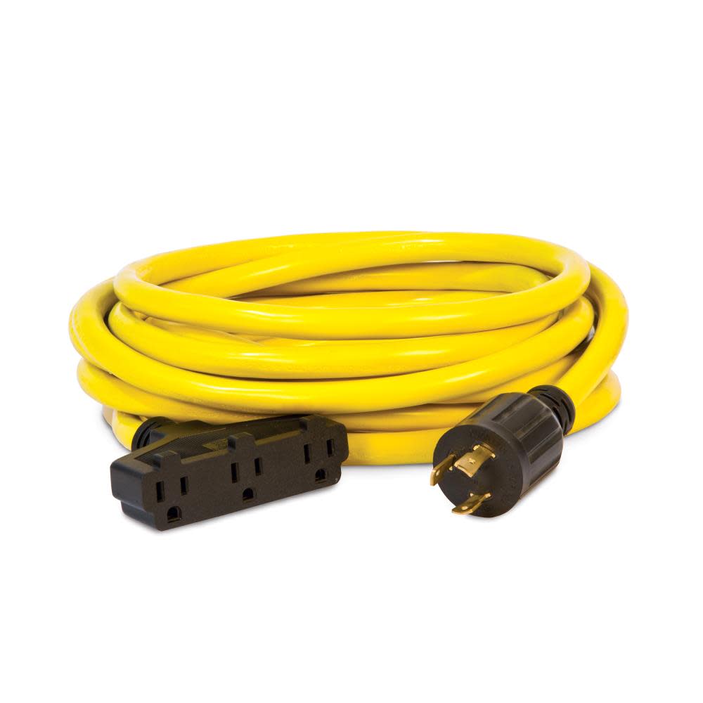 

Champion Power Equipment 25-Foot 30-Amp 125-Volt Fan-Style Generator Extension Cord (L5-30P to three 5-15R)