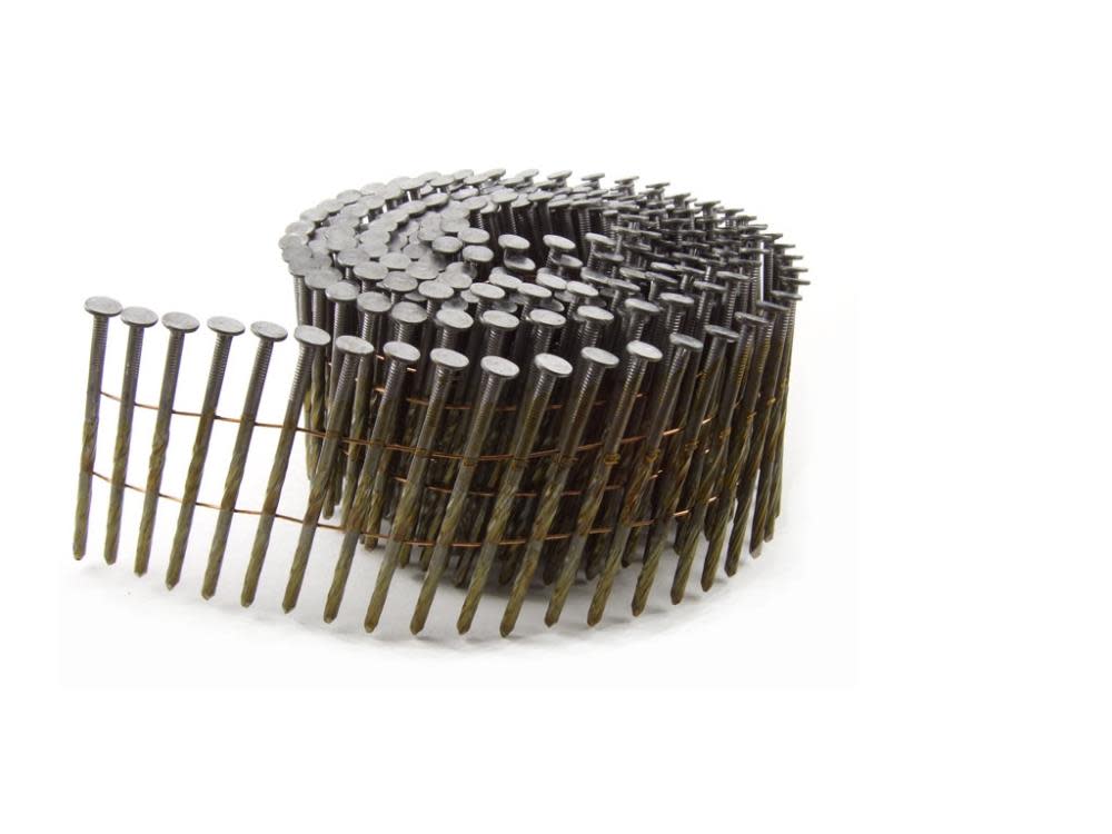 (9M) 2 In. x .099 Wire Collated Bright Screw Shank Pallet and Framing Coil Nails, 9,000/Box - 2X099SC - By Brand  sku 2X099SC