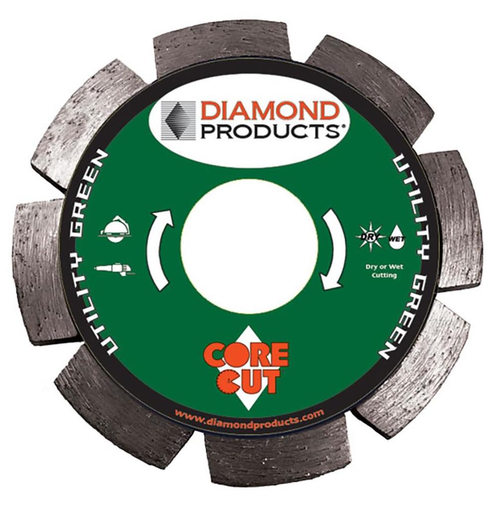 Diamond Products 4 1/2 Inch Utility Green Segmented Diamond Tuck