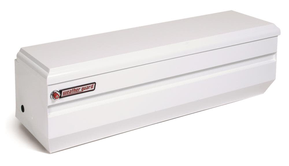 

Weather Guard 55-in x 20-in x 19.25-in White Steel Universal Truck Tool Box