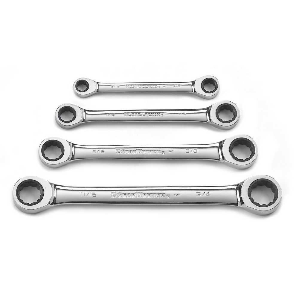 

GEARWRENCH Double Box Ratcheting Wrench Set 4 Pc. SAE