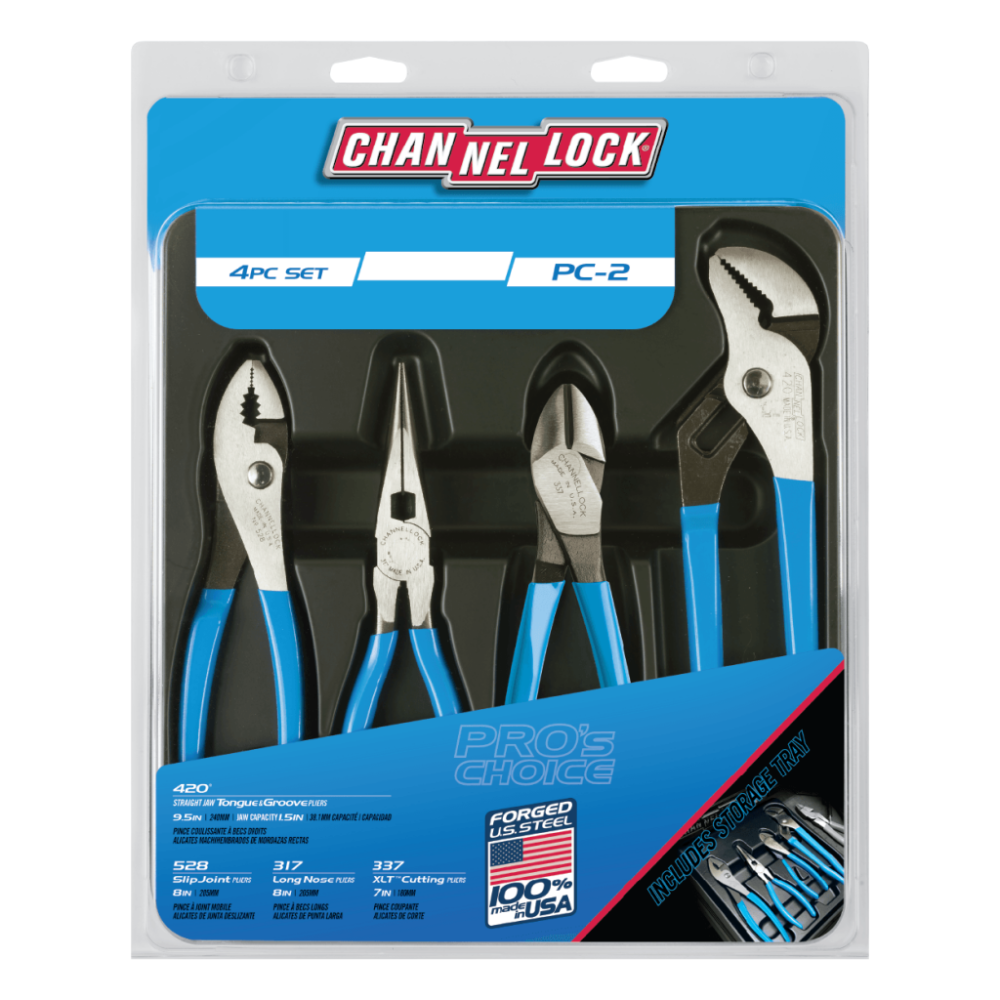

Channellock 4pc Pro's Choice Set