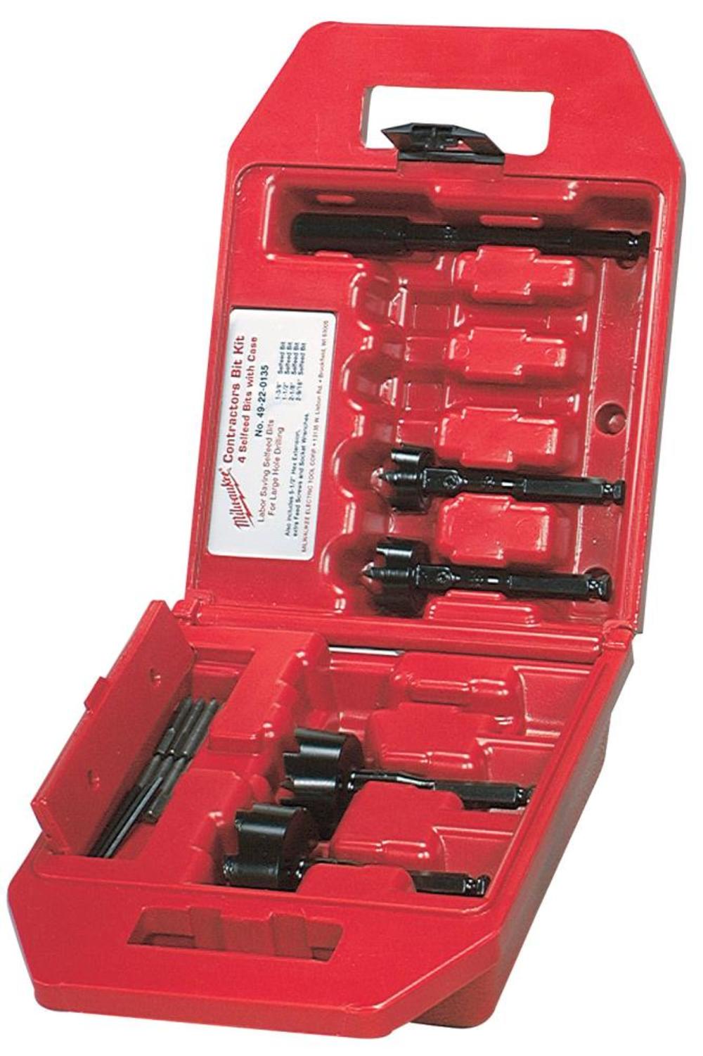 

Milwaukee 4pc Selfeed Contractor Bit Kit