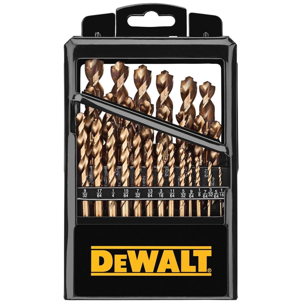 DEWALT 29 pc. Industrial Cobalt Pilot Point Drill Bit Set DWA1269 Acme Tools