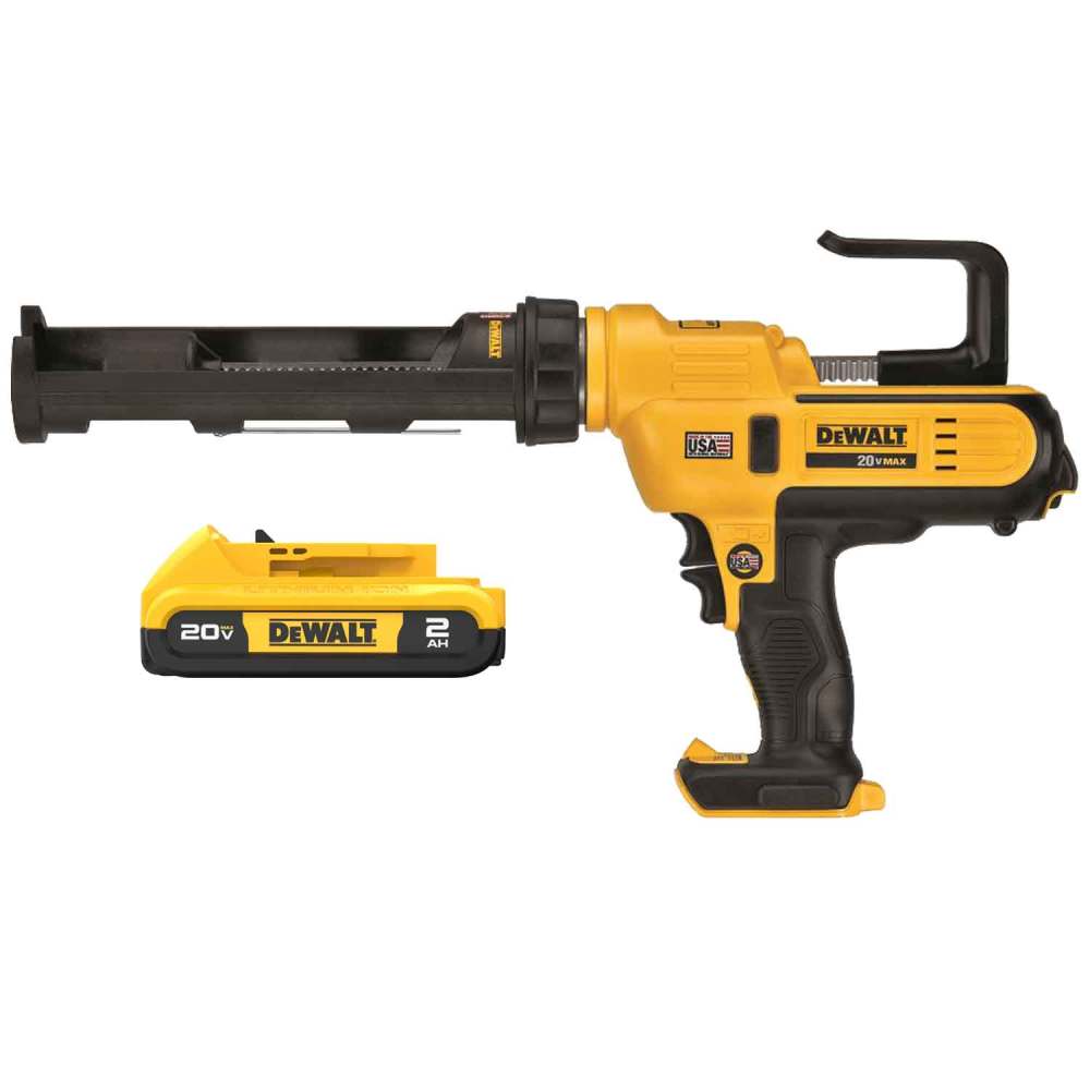 View DEWALT 20V MAX 300 mL / 10 Oz Adhesive Gun with 2 Ah Compact Battery