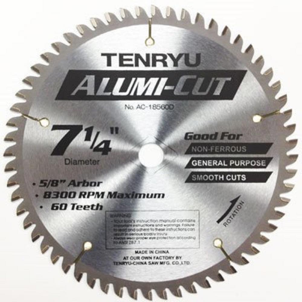 

Tenryu 7-1/4In Alumi-Cut Saw Blade