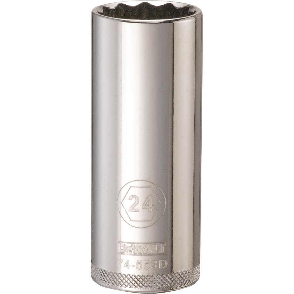 

DEWALT Socket 12 Point 1/2" Drive Deep 24 MM