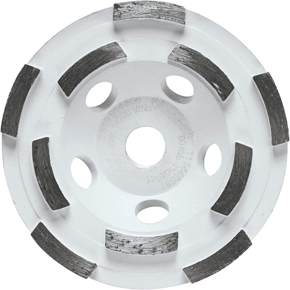 

Bosch 4" Double Row Segmented Diamond Cup Wheel