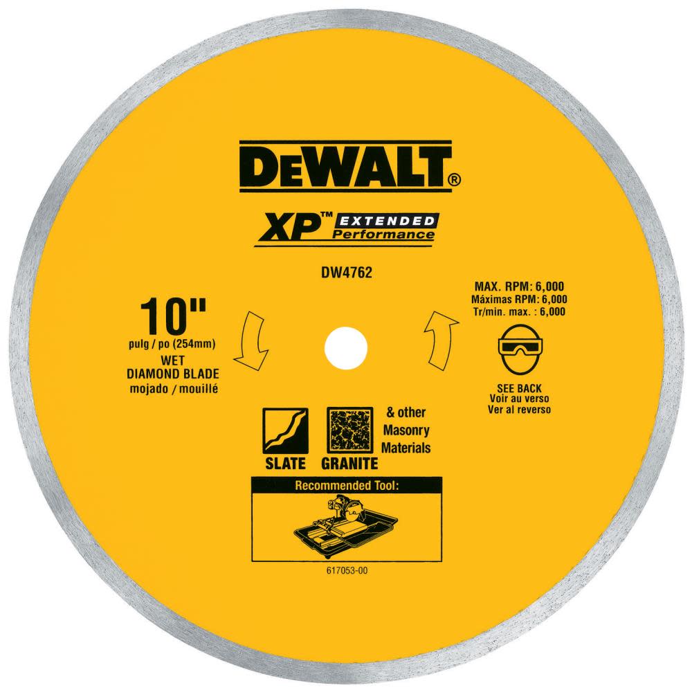 

DEWALT 10 In. Porcelain Tile Blade