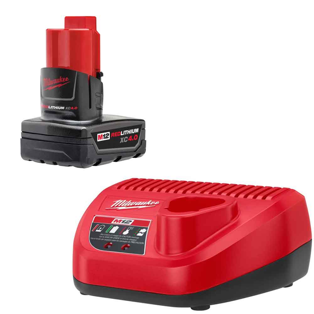 Milwaukee M12 REDLITHIUM XC4.0 Starter Kit