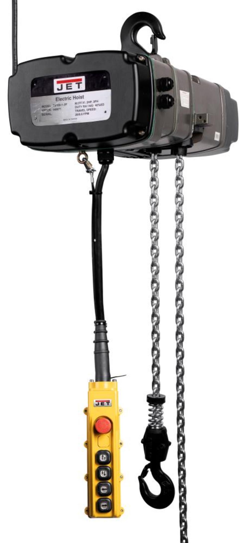 

JET TS200-230-020 2 Ton Two Speed Electric Chain Hoist 3 Phase 20' Lift