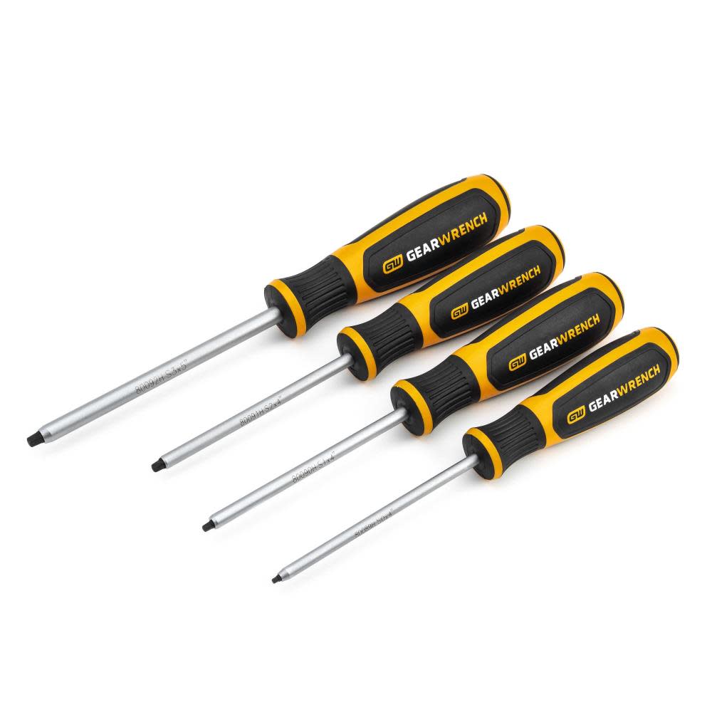 

GEARWRENCH 4 Pc Square Dual Material Screwdriver Set