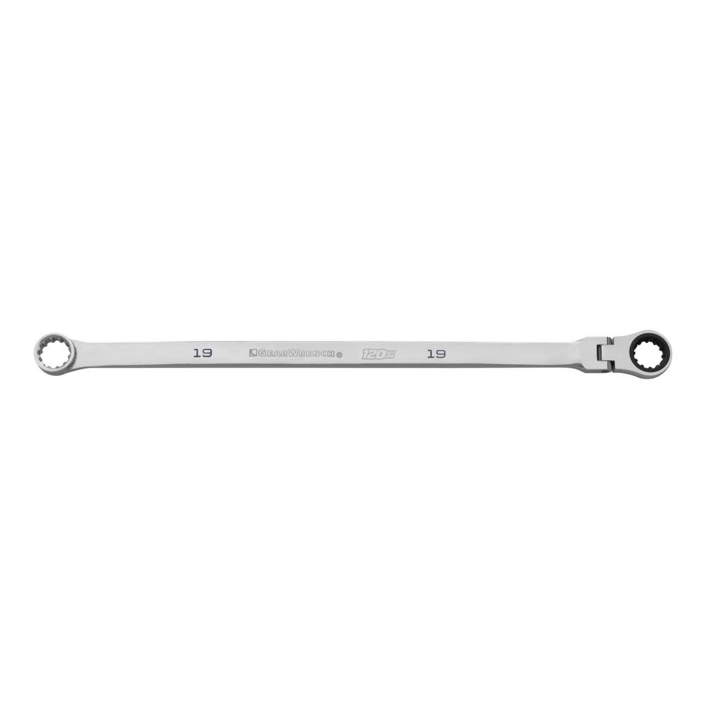

GEARWRENCH 120XP Flex GearBox Ratcheting Wrench Universal Spline XL 19mm